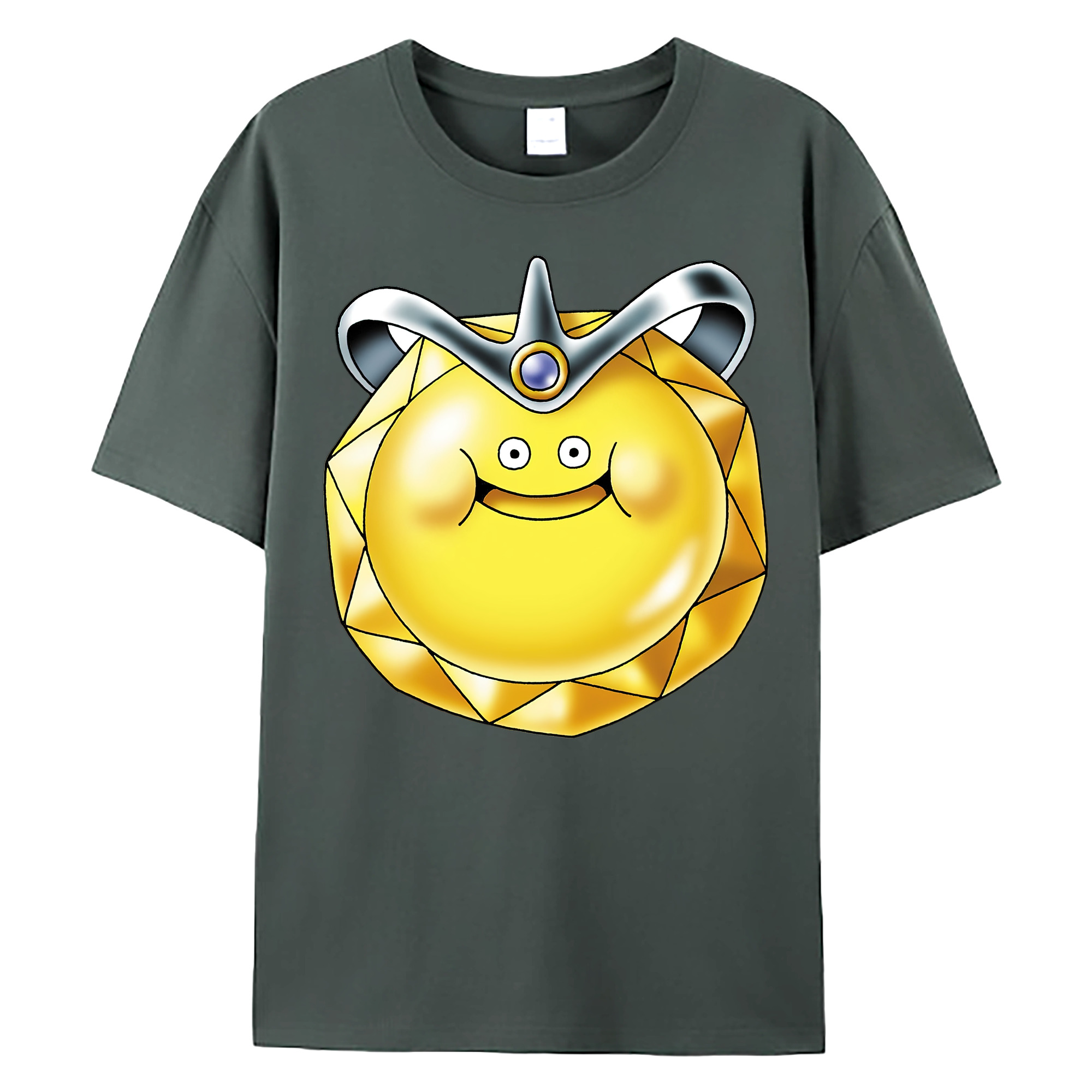 （画像用） ドラゴンクエスト Doragon Kuesuto Dragon Quest 綿100％ メンズ半袖Tシャツ｜肌触りやわらか＆通気性